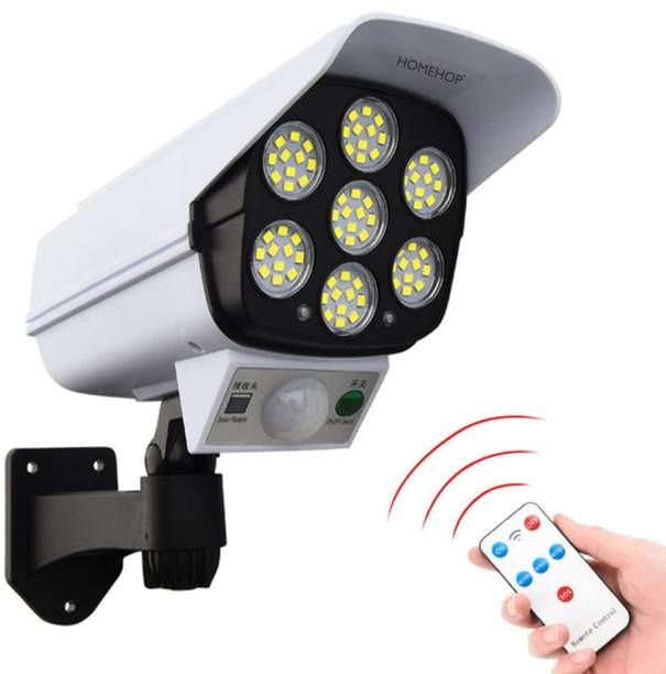 AONEPTER Led Motion Sensor Lamp for Outdoor Home Garden Camera Shaped Wall lamp Solar Light Set