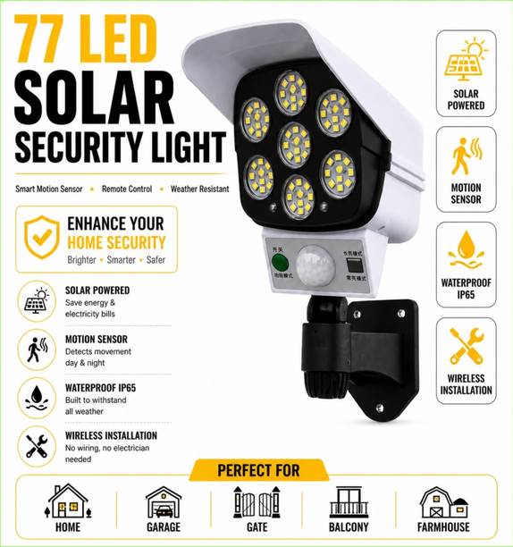 SKYBUCKET Solar Wall Lamp with Motion Sensor Outdoor Security Solar Light Set