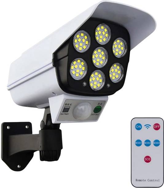 B M PowerTech Solar Light Outdoor Motion Sensor Security Camera Shaped Dummy Wall Lamp (1 Pc) Solar Light Set