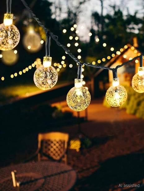 Honbuty Solar String Lights Outdoor Waterproof IP65 9.3 Feet Patio Lights with 20 LED Solar Light Set