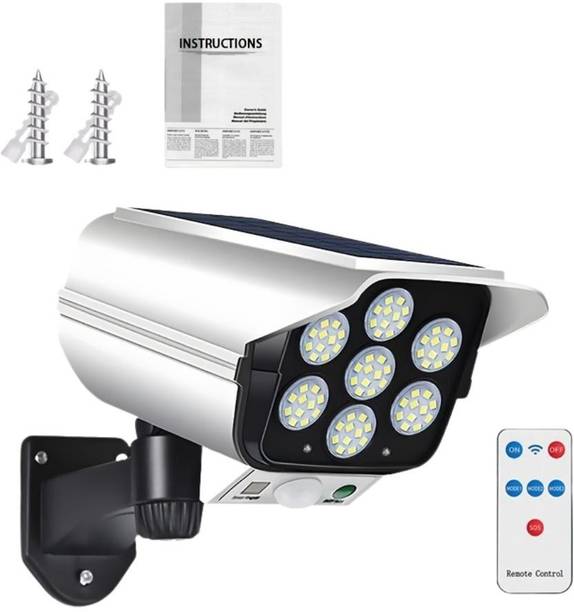 Xydrozen Solar Camera Light with 3 Lighting Modes Solar Light Set