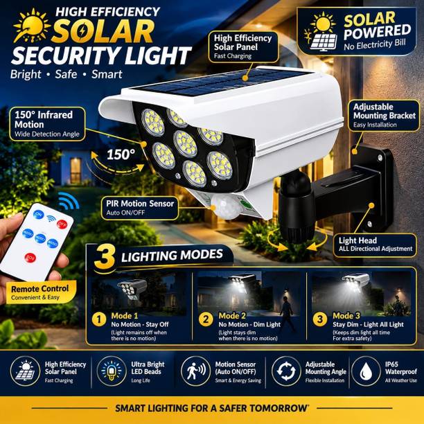 MAADHARI Solar Dummy Camera Light with Motion Sensor Solar Light Set