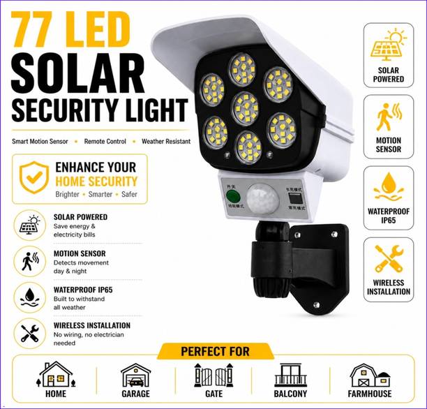 SKYBUCKET Solar Motion Sensor Light for Gate Garage Balcony Solar Light Set