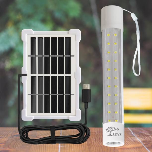 Epyz Solar Light Outdoor Rechargeable LED Tube Lights [ 22LED White Light ] Solar Light Set