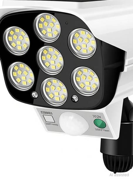 STARVOKES Solar Dummy Camera Light with 77 LED Motion Sensor outdoor LED lightR1 Solar Light Set