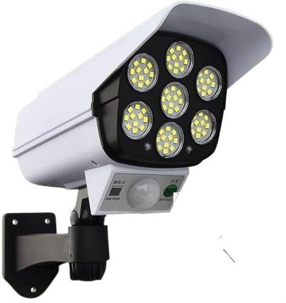 PLIXORA Camera Shape Solar Light Outdoor LED Motion Sensor Security Wall Light 0 lx Camera LED Light
