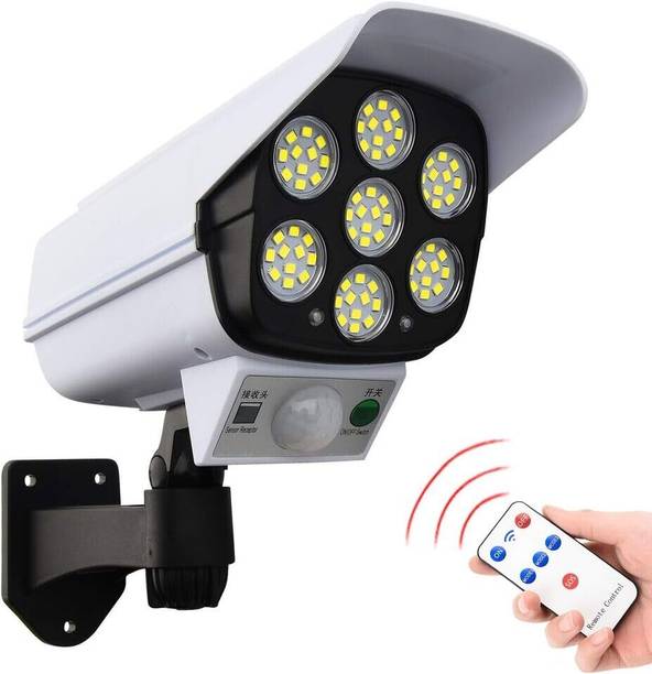 Xydrozen 3 Modes Remote Control Security Dummy Camera Wall Lamp Solar Light Set