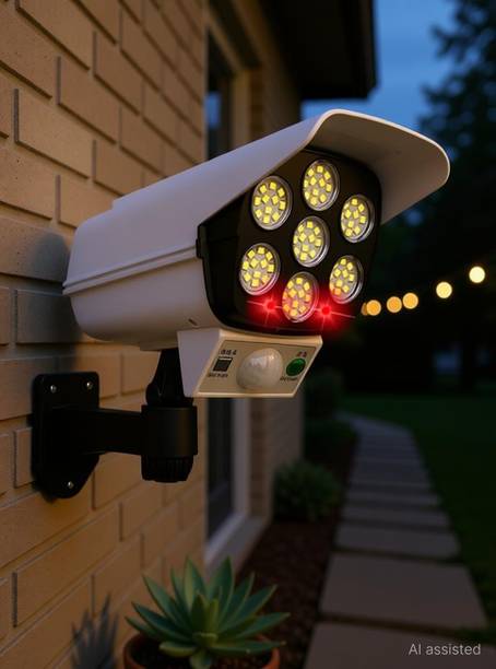 TRINETRAHUB Solar Security Camera Light, Motion Sensor– 3 Modes,Waterproof Outdoor LED Light Solar Light Set