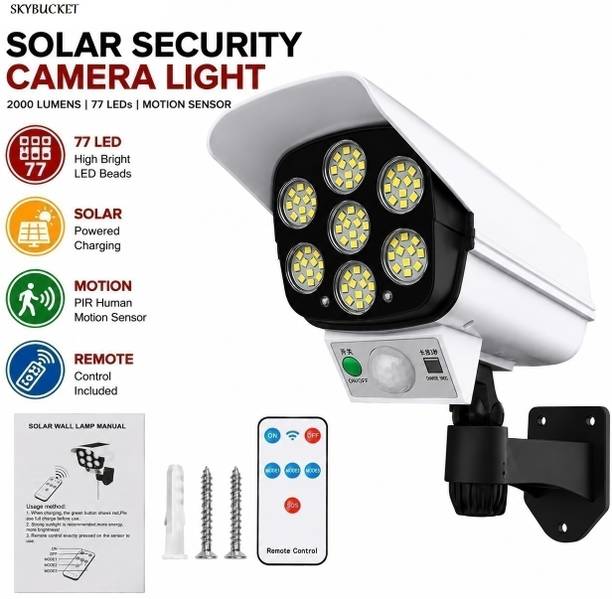 SKYBUCKET Solar Security Camera Light, Motion Sensor– 3 Modes,Waterproof Outdoor LED Light Solar Light Set