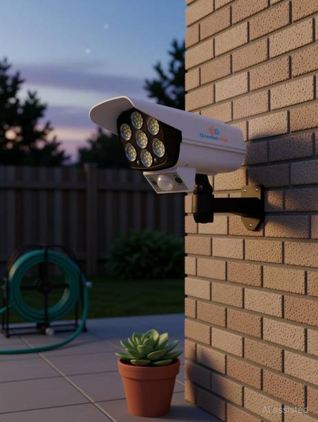TRINETRAHUB 77LED Spotlight Solar Lights Outdoor Waterproof, Solar Security Lights Solar Light Set