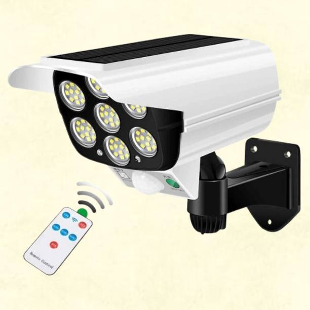 BERIS DUMMY CAMERA/Solar Motion Sensor LED Wall Mounted Security Light Outdoor Solar Light Set