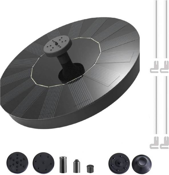 HASTHIP Fountain Solar Power Floating Water Pump for Pool Pond Garden and Patio Plants Round 7V 1.4W Solar Water Pump