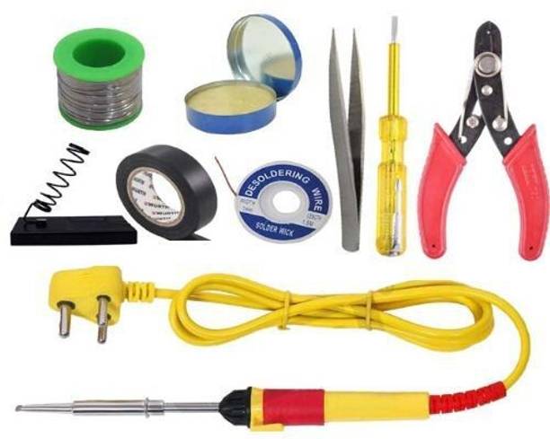 BUY WITH TRUST RTA Electronic Gadget 9in1 New Mobile Soldering Iron Equipment Tool Machine 25 W Temperature Controlled