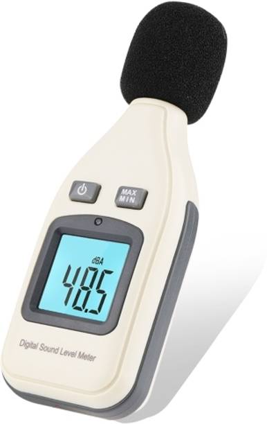 BALRAMA GM1352 30-130dB Digital Sound Level Meter Digital Portable Noise Tester Audio Voice Noise Volume Measuring Instrument Decibel Monitoring Analyzer Tester for Sound Quality Control and Sound Pressure Level Diagnostic Toolwith Min/Max/Current Value Lock + Hold & Data Retention + Manual/Auto Shutoff Shutdown with LCD Backlight Sound Meter
