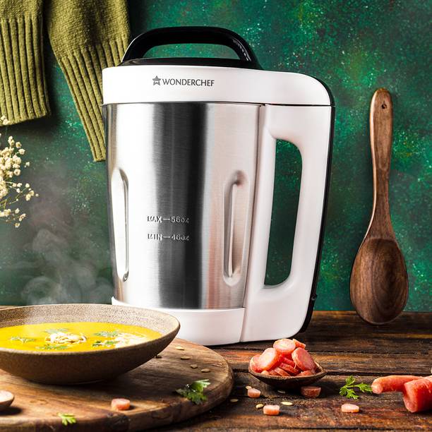 WONDERCHEF Automatic Soup Maker, 1.6L, 800W, White And Steel Soup Maker