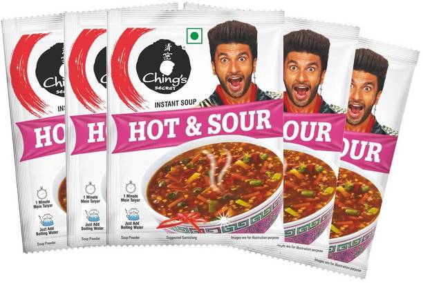Ching's Secret Hot & Sour Veg Instant Soup (14g x 5)