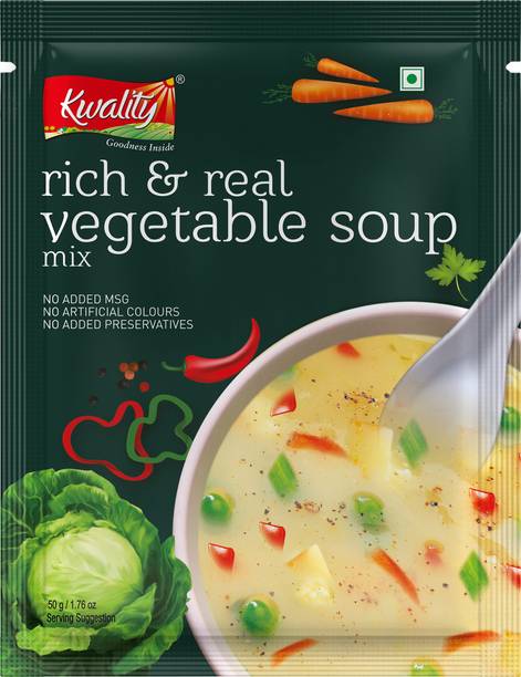 Kwality Rich & Real Veg Soup mix, Ready-to-Cook, Premium Quality Ingredients