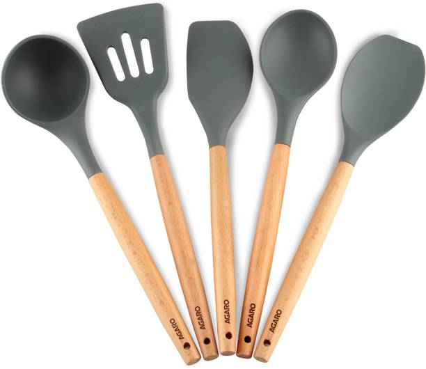 AGARO Royal Silicone Spatula, Cooking and Mixing, for Non-Stick Cookware, BPA Free, Mixing Spatula