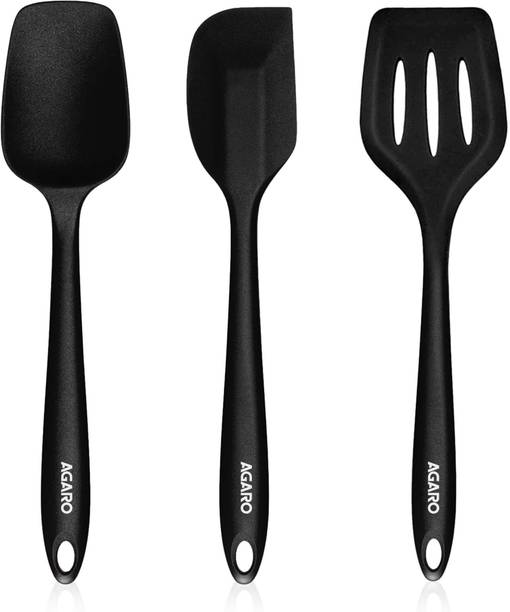 AGARO Deluxe Silicone Spatula Set of 3 Kitchen Tool Set