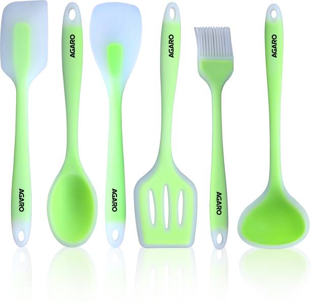 AGARO Deluxe Silicone Spatula Set of 6 Kitchen Tool Set