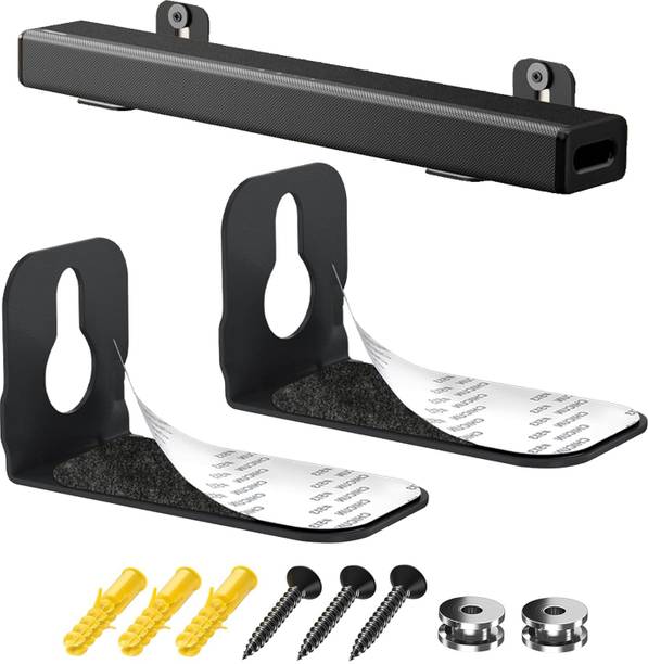 Techzere Sound Bar Wall Mount With Adhesive Pad Universal Bracket holds up to 14 kg Speaker Mount