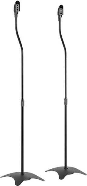 VSYS HEIGHT-ADJUSTABLE METAL SATELLITE SPEAKER FLOOR STAND Speaker Mount