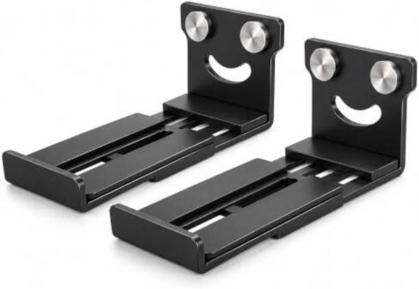 Monthlyfair Soundbar Wall Mount Bracket, Adjustable Depth, Heavy-Duty Steel, 3 kg Load Speaker Mount