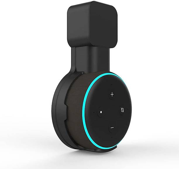 ZITRONIX Wall Mount Alexa Holder Echo Dot 3 Cord Organizer Black Speaker Mount