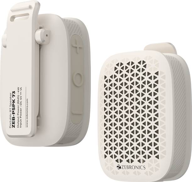 ZEBRONICS Zeb-Clipper Pro (White) 4 W Bluetooth Speaker