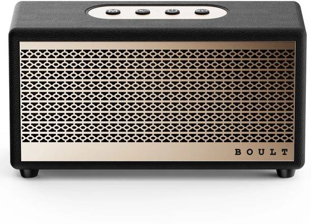 GOBOULT (previously Boult)RetroAmp X40 Dual Drivers, 40W Power, Classic Rugged Leather 40 W Bluetooth Home Audio Speaker