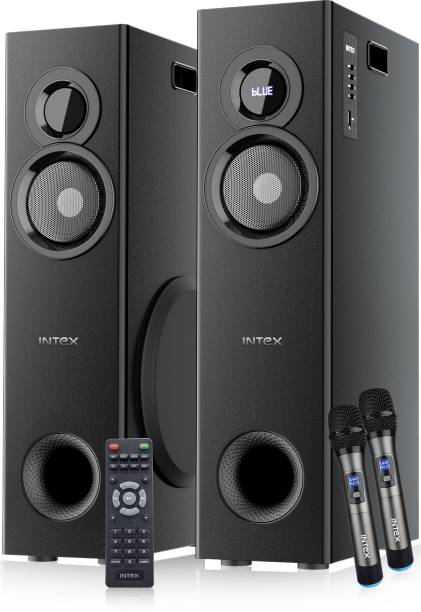 Intex Multimedia Speaker TW 11803 FMUB (Dual) 100 W Bluetooth Tower Speaker