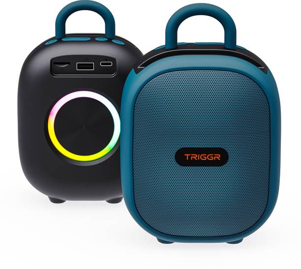 TRIGGR Roar 12 Portable BT, V5.3, FM Mode, Rubber Finish, 8 Hr Playtime 12 W Bluetooth Speaker