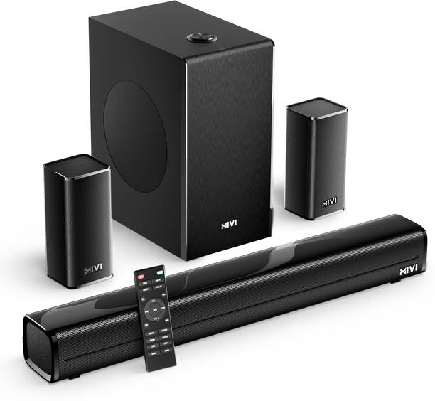 Mivi Fort H350 Soundbar, 350 Watts, 5.1 Channel, Multi-Input and EQ Modes, BT v5.1 350 W Bluetooth Soundbar