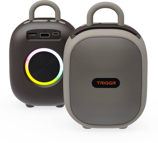 TRIGGR Roar 12 Portable BT, V5.3, FM Mode, Rubber Finish, 8 Hr Playtime 12 W Bluetooth Speaker