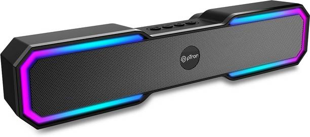 PTron Fusion RB with 18W Stereo Sound, Dual Drivers, RGB Lights & 6hrs Playback 18 W Bluetooth Soundbar