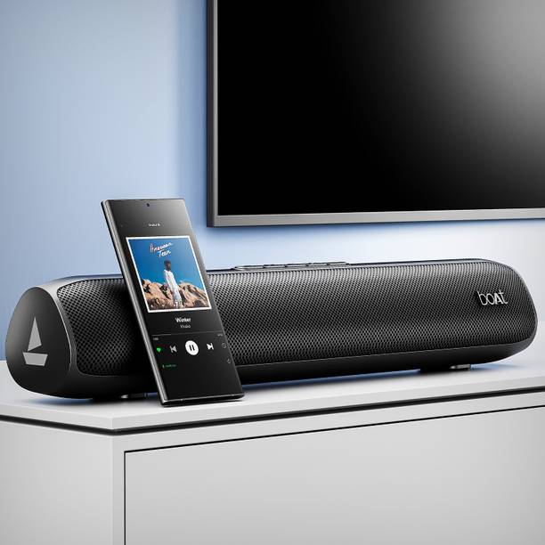 boAt Aavante Bar 520 w/ Dual Passive Radiators,6 HRS Playback & Sleek Design 16 W Bluetooth Soundbar