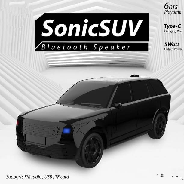 WOOS New trending car shape bluetooth speaker with 1200 mah battery type C 10 W Bluetooth Car Speaker