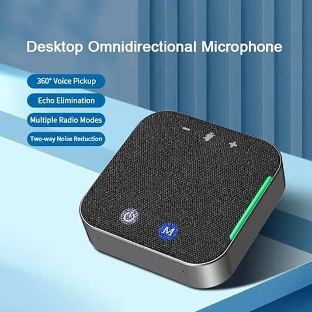 Zorbes USB Conference Speaker with Mute Button Noise Reduction 360 Degree Voice Pickup 5.6 W Conference Speaker