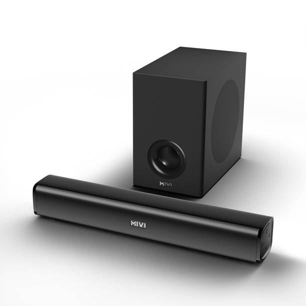 Mivi Fort Sonic X80 Soundbar, 2.1 Channel, Multi-Input & EQ Modes, BT v5.3 90 W Bluetooth Soundbar