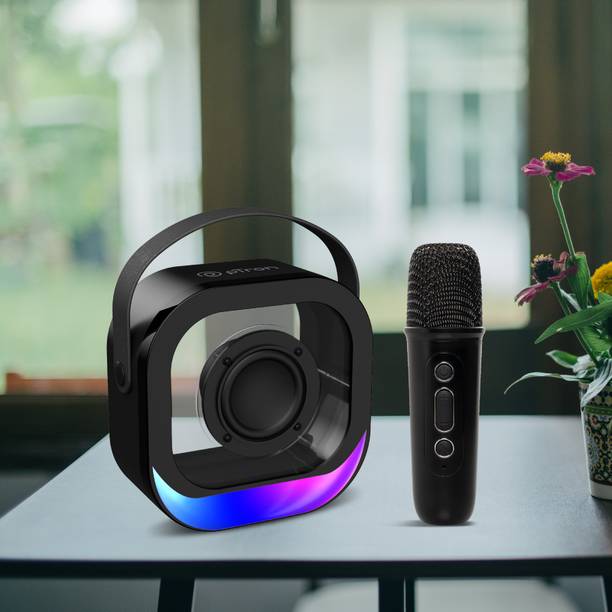 PTron Fusion Moment with Karaoke Mic, 10W Pristine Sound, 6Hrs Playtime, RGB Lights 10 W Bluetooth Speaker