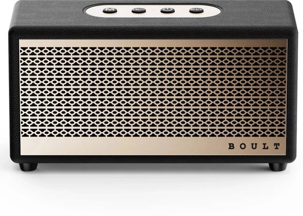 GOBOULT (previously Boult)RetroAmp Z30 Dual Drivers, 40W Power, Classic Rugged Leather 30 W Bluetooth Home Audio Speaker