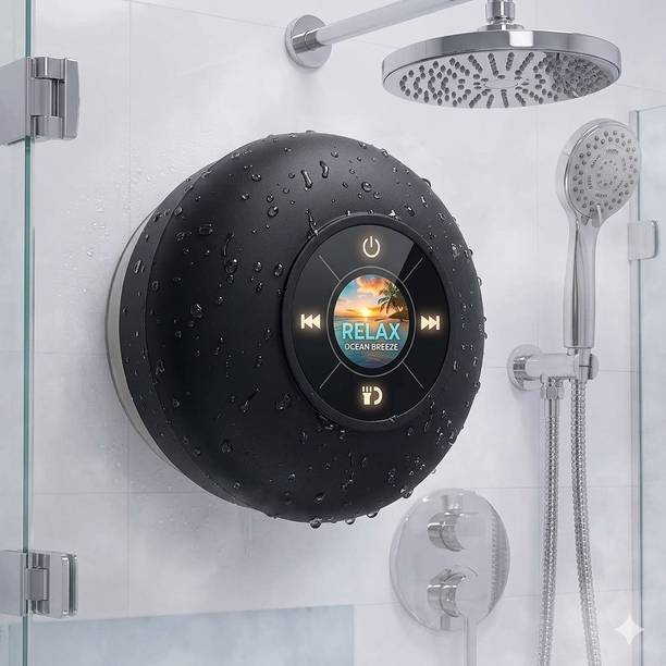 MILICRYSTAL Portable Waterproof Bathroom Bluetooth Speaker 3 W Bluetooth Gaming Speaker