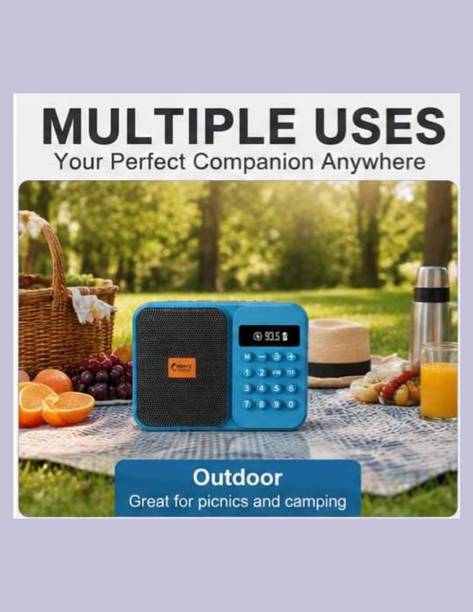 gadget bloom Portable FM Radio Speaker with USB/TF Card SupportD233 5.6 W Bluetooth Home Audio Speaker