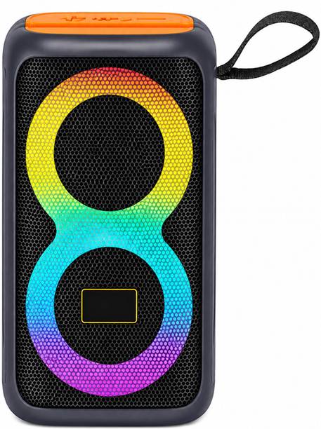 RZW 360 Degree Portable Wireless BT Speaker with RGB Lights, Phone Holder Speaker-1 10 W Bluetooth Home Audio Speaker