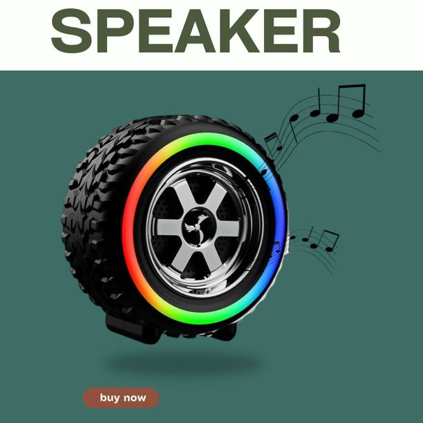 Clairbell DJ BOX Tyre Bluetooth Speaker Powerful Sound,Indoor &Outdoor with RGB LightXO209 12 W Bluetooth Party Speaker