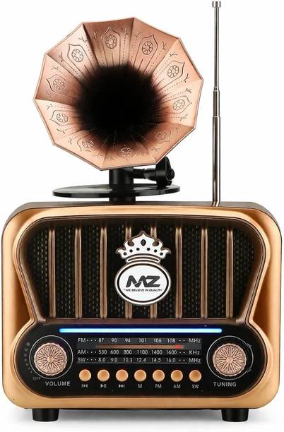 WOOS Retro Radio Speaker With Gramaphone 10 W Bluetooth Speaker