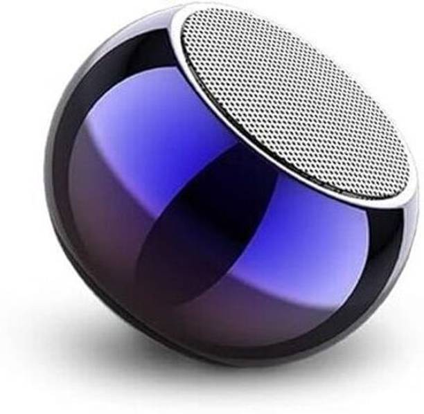 TECORE Mini Boost Bluetooth Speaker 4D Mini Electroplating Round Steel Speaker 5 W Bluetooth Home Audio Speaker
