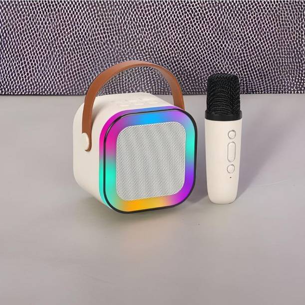 AltajTn G59_k12 Wireless Karaoke Mic Speaker: K12 with RGB, 5W Bluetooth 5.6 W Bluetooth Home Audio Speaker