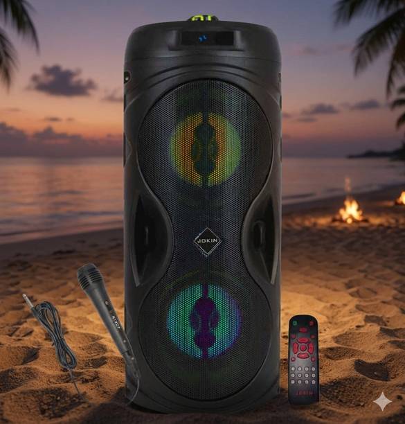 JOKIN Thunder Double Woofer with Wired Mic,Remote 40 W Bluetooth speaker 30 W Bluetooth Home Audio Speaker