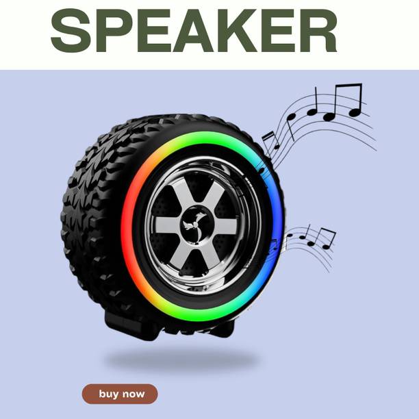 Clairbell DJ BOX Tyre Bluetooth Speaker Powerful Sound,Indoor &Outdoor with RGB LightXO68 12 W Bluetooth Party Speaker